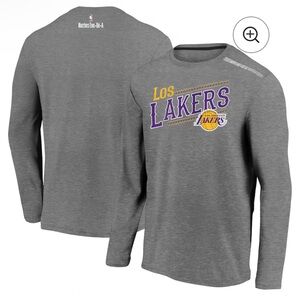 LIMITED EDITION Los Lakers LA Lakers Gray Long Sleeve Shirt from Fanatics NWT